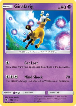 SM Lost Thunder 094/214 Girafarig - Uncommon
