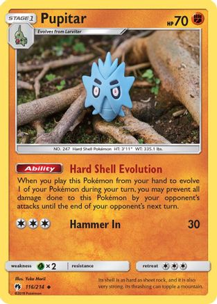 SM Lost Thunder 116/214 Pupitar - Uncommon