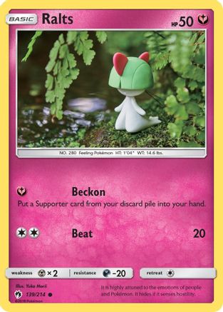 SM Lost Thunder 139/214 Ralts - Common