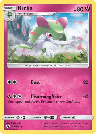SM Lost Thunder 140/214 Kirlia - Uncommon