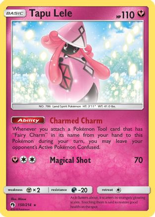 SM Lost Thunder 150 Tapu Lele - Holofoil - Holo Rare