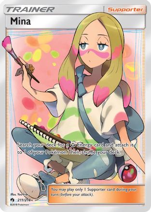 SM Lost Thunder 211 Mina (Full Art) - Holofoil - Ultra Rare