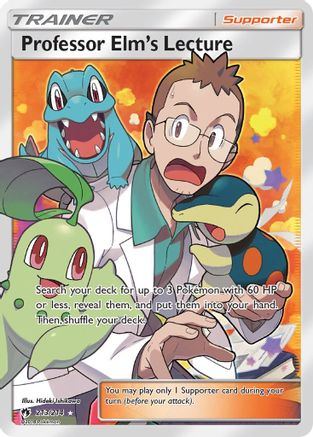 SM Lost Thunder 213 Professor Elm's Lecture (Full Art) - Holofoil - Ultra Rare