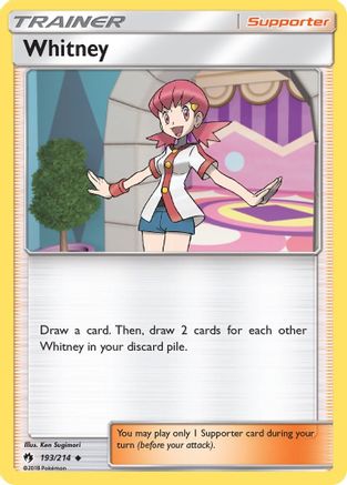 SM Lost Thunder 193/214 Whitney - Reverse Holofoil - Uncommon