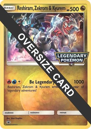 Jumbo Cards Reshiram, Zekrom & Kyurem - Holofoil - Promo