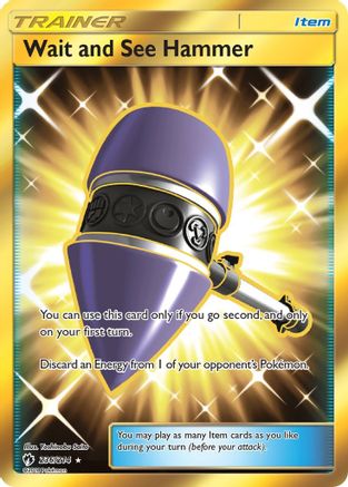SM Lost Thunder 236 Wait and See Hammer (Secret) - Holofoil - Secret Rare