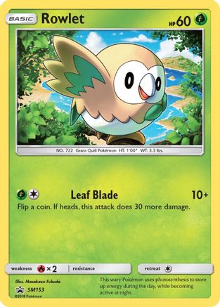 SM Promos SM153 Rowlet - Holofoil - Promo