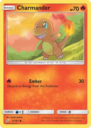 SM Team Up 012/181 Charmander (12) - Reverse Holofoil - Common