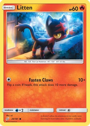SM Team Up 020/181 Litten - Common