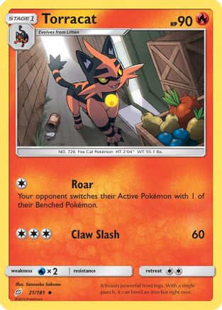SM Team Up 021/181 Torracat - Uncommon