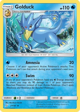 SM Team Up 027 Golduck - Reverse Holofoil - Uncommon