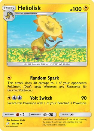 SM Team Up 050 Heliolisk - Reverse Holofoil - Uncommon