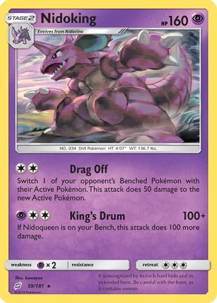 SM Team Up 059/181 Nidoking - Rare