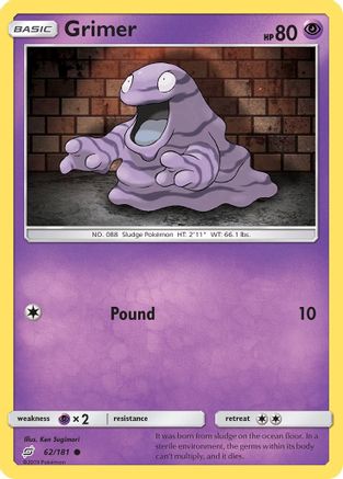 SM Team Up 062 Grimer - Reverse Holofoil - Common