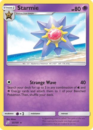 SM Team Up 065/181 Starmie - Rare