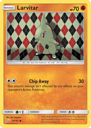 SM Team Up 079/181 Larvitar - Reverse Holofoil - Common