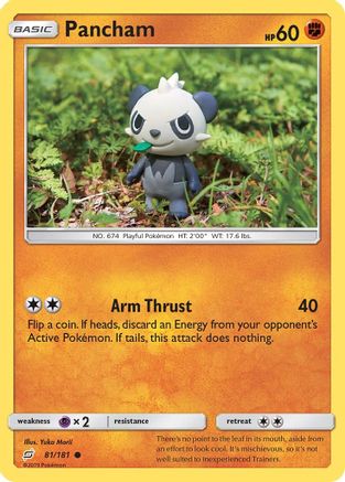 SM Team Up 081/181 Pancham - Reverse Holofoil - Common
