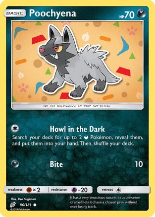 SM Team Up 086/181 Poochyena - Reverse Holofoil - Common
