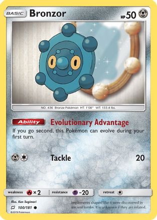 SM Team Up 100/181 Bronzor - Reverse Holofoil - Common