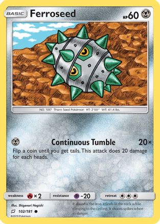 SM Team Up 102 Ferroseed - Common