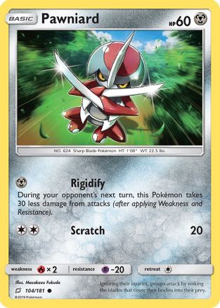 SM Team Up 104/181 Pawniard - Reverse Holofoil - Common