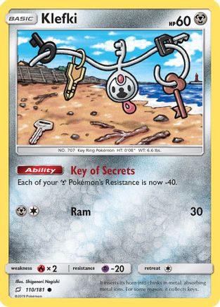 SM Team Up 110/181 Klefki - Reverse Holofoil - Common