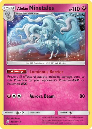SM Team Up 111/181 Alolan Ninetales - Holofoil - Holo Rare