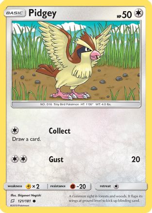 SM Team Up 121/181 Pidgey (121) - Reverse Holofoil - Common