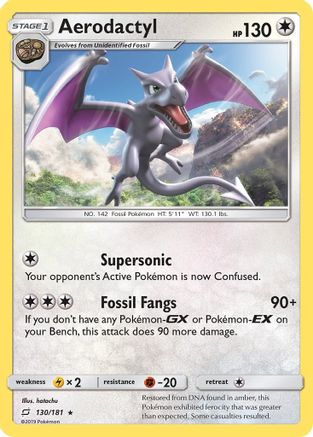 SM Team Up 130/181 Aerodactyl - Reverse Holofoil - Rare