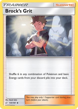 SM Team Up 135/181 Brock's Grit - Uncommon