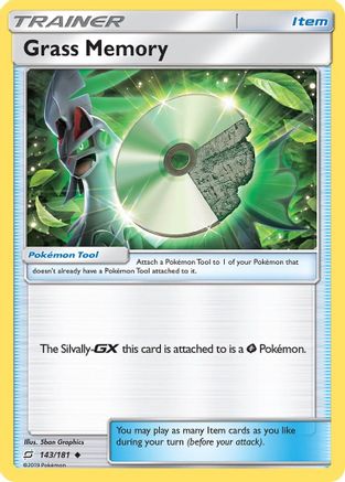 SM Team Up 143 Grass Memory - Reverse Holofoil - Uncommon