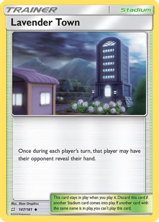 SM Team Up 147 Lavender Town - Reverse Holofoil - Uncommon