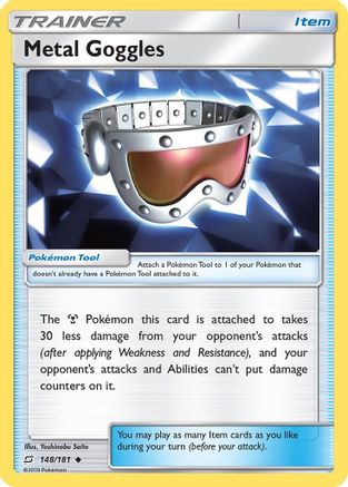 SM Team Up 148/181 Metal Goggles - Reverse Holofoil - Uncommon