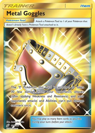SM Team Up 195 Metal Goggles (Secret) - Holofoil - Secret Rare