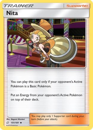 SM Team Up 151/181 Nita - Reverse Holofoil - Uncommon