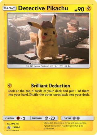 SM Promos SM194 Detective Pikachu - Holofoil - Promo