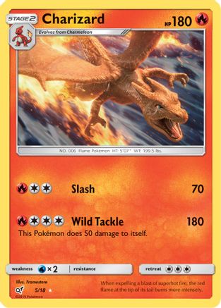 Detective Pikachu 005/18 Charizard - Holofoil - Holo Rare