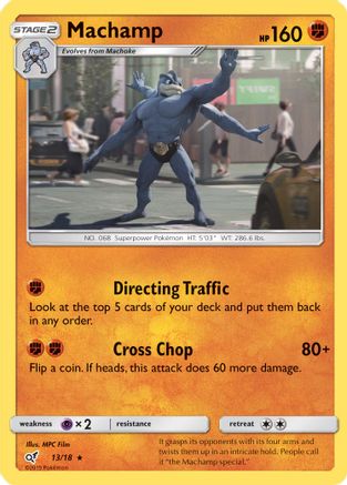 Detective Pikachu 013/18 Machamp - Holofoil - Rare