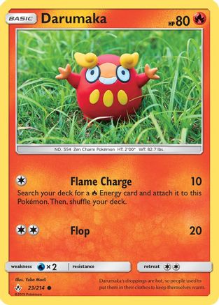 SM Unbroken Bonds 023/214 Darumaka - Common