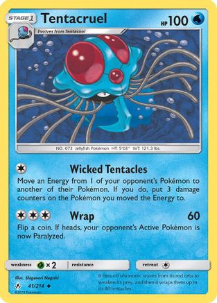 SM Unbroken Bonds 041/214 Tentacruel - Uncommon