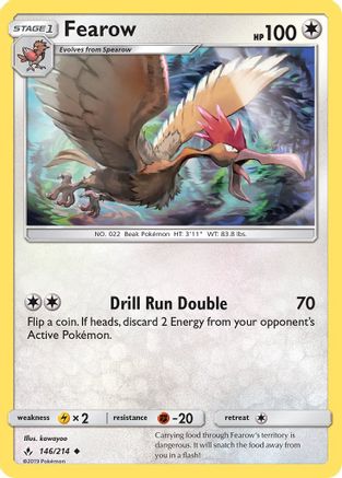 SM Unbroken Bonds 146 Fearow - Uncommon
