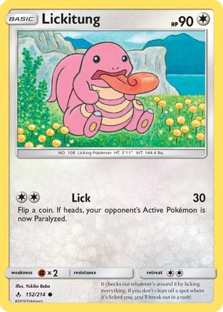 SM Unbroken Bonds 152/214 Lickitung - Common