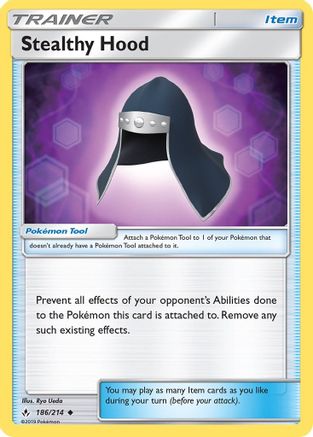 SM Unbroken Bonds 186/214 Stealthy Hood - Uncommon