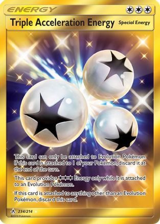 SM Unbroken Bonds 234/214 Triple Acceleration Energy (Secret) - Holofoil - Secret Rare