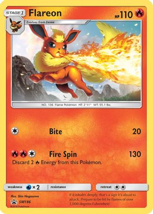 SM Promos SM186 Flareon - Promo