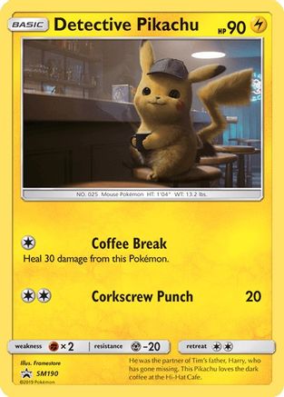 SM Promos SM190 Detective Pikachu - Holofoil - Promo