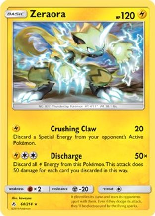 Deck Exclusives 060/214 Zeraora - Holofoil - Holo Rare