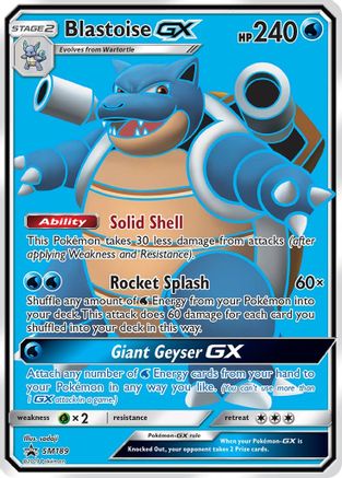 SM Promos SM189 Blastoise GX - Holofoil - Promo