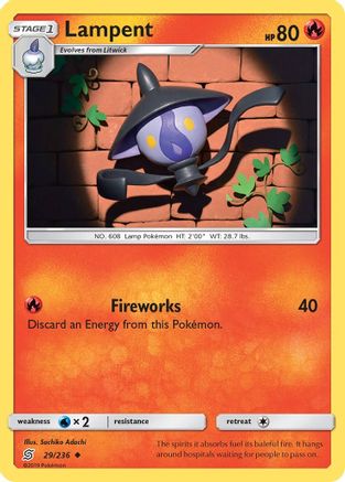 SM Unified Minds 029/236 Lampent - Reverse Holofoil - Uncommon