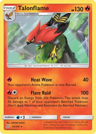 SM Unified Minds 032 Talonflame - Rare